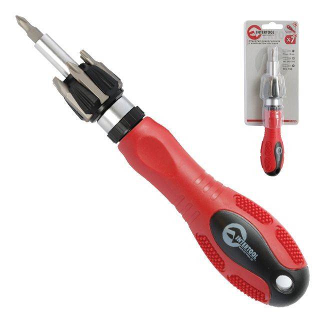 Отвертки с наборами отверточных насадок