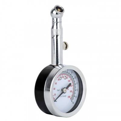 Будкрам купити Вимірювач тиску в шинах стрілочний, металевий корпус, клапан скидання тиску AT-1004 Вимірювач тиску в шинах стрілочний, металевий корпус, клапан скидання тиску AT-1004 4