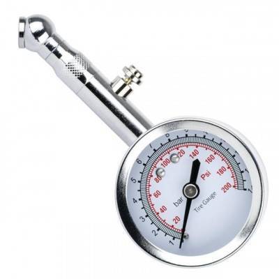 Будкрам купить Измеритель давления в шинах стрелочный, металлический корпус, клапан сброса давления AT-1004