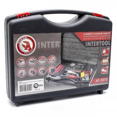 Будкрам купить Набор пускозарядное устройство универсальное 16800 mАч и мини компрессор INTERTOOL AT-3010 Набор пускозарядное устройство универсальное 16800 mАч и мини компрессор INTERTOOL AT-3010 5