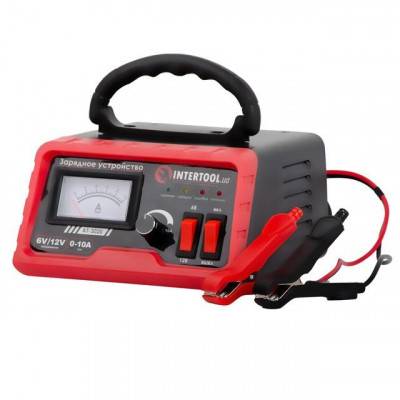 Будкрам купити Зарядний пристрій 6/12В, регулювання сили струму 0-10А, 230В INTERTOOL AT-3020 Зарядний пристрій 6/12В, регулювання сили струму 0-10А, 230В INTERTOOL AT-3020 5