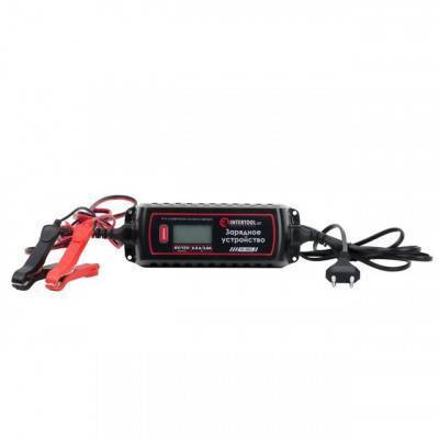 Будкрам купить Зарядное устройство 6/12В, 0.8/3.8А, 230В, зимний режим зарядки, дисплей, максимальная емкость заряжаемого аккумулятора 1.2-120 а/ч INTERTOOL AT-3023 Зарядное устройство 6/12В, 0.8/3.8А, 230В, зимний режим зарядки, дисплей, максимальная емкость заряжаемого аккумулятора 1.2-120 а/ч INTERTOOL AT-3023 3