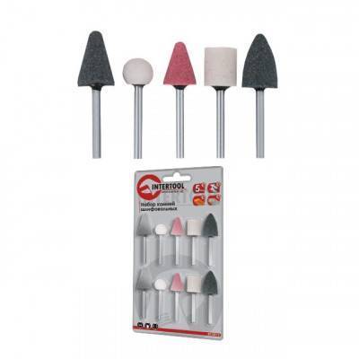Будкрам купити Набір шліфувальних каменів 10шт INTERTOOL BT-0020