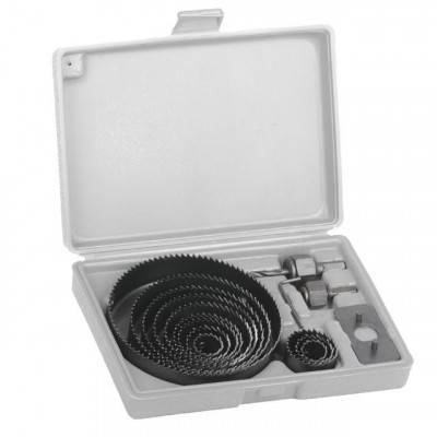 Будкрам купити Набір коронок по дереву (19, 22, 29, 32, 38, 44, 54, 64, 76, 89, 102, 127 мм.) INTERTOOL BT-0026