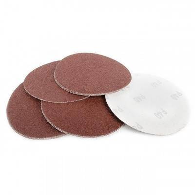 Будкрам купити Круг наждачний самоклеючий 125 мм, К40, уп. 10ед. INTERTOOL BT-0554