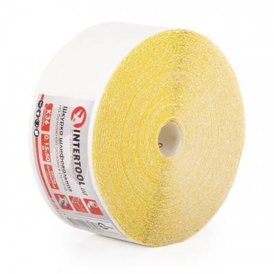 Будкрам купить Шлифовальная шкурка на бумажной основе К36, 115мм*50м INTERTOOL BT-0813 Шлифовальная шкурка на бумажной основе К36, 115мм*50м INTERTOOL BT-0813 2