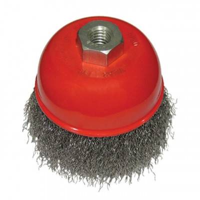 Будкрам купити Щітка чашкова 65 мм, для УШМ, М14 (витий дріт) INTERTOOL BT-1065