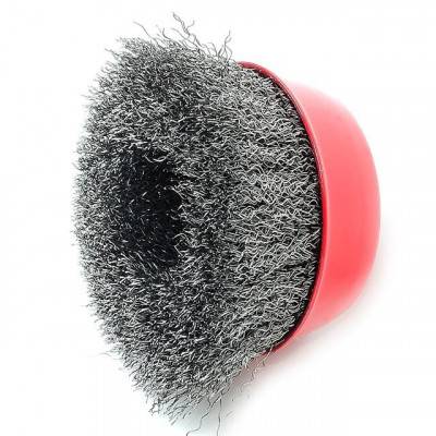 Будкрам купить Щетка чашечная 100 мм, для УШМ, М14 (витая проволока) INTERTOOL BT-1100 Щетка чашечная 100 мм, для УШМ, М14 (витая проволока) INTERTOOL BT-1100 4