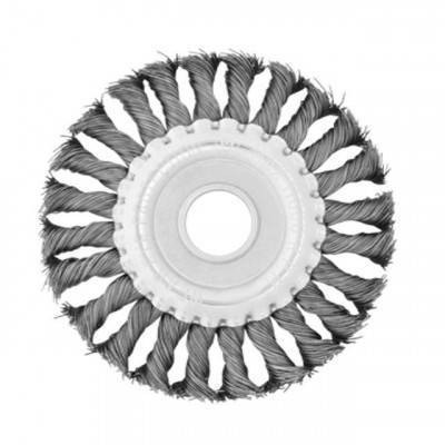 Будкрам купить Щетка кольцевая 150x22,2 мм (пучки витой проволоки) INTERTOOL BT-7150