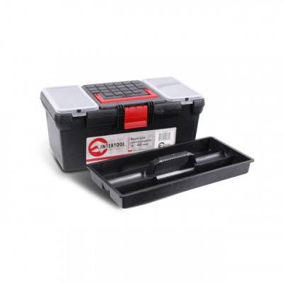 Будкрам купить Ящик для инструментов, 16" 396x216x164 мм INTERTOOL BX-0016