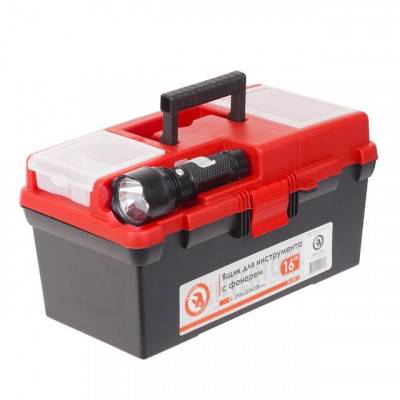 Будкрам купить Ящик для инструмента c фонарем 16" 395*220*200 мм INTERTOOL BX-0017 Ящик для инструмента c фонарем 16" 395*220*200 мм INTERTOOL BX-0017 9