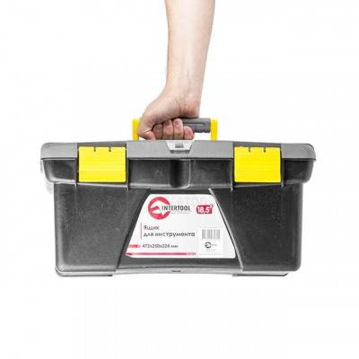 Будкрам купити Ящик для інструменту 18.5" 472*250*224ММ INTERTOOL BX-0318 Ящик для інструменту 18.5" 472*250*224ММ INTERTOOL BX-0318 9