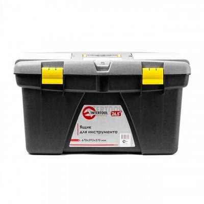 Будкрам купити Ящик для інструменту 26.5" 670*393*370мм INTERTOOL BX-0326