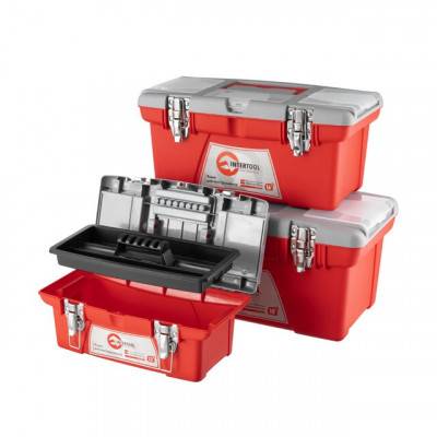 Будкрам купити Комплект ящиків для інструменту з метал. замком 3шт (BX-0513 13"/ BX-0516 16"/BX-0518 18" ) INTERTOOL BX-0503 Комплект ящиків для інструменту з метал. замком 3шт (BX-0513 13"/ BX-0516 16"/BX-0518 18" ) INTERTOOL BX-0503 8