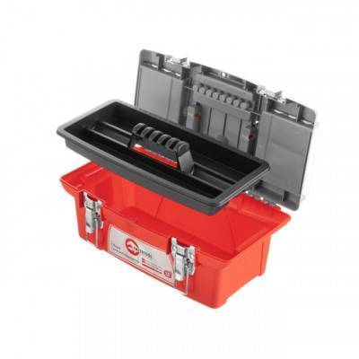 Будкрам купити Ящик для інструменту з металевими замками 13 " 335X185X130 мм INTERTOOL BX-0513 Ящик для інструменту з металевими замками 13 " 335X185X130 мм INTERTOOL BX-0513 4