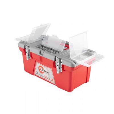 Будкрам купити Ящик для інструментів з металевими замками, 16 " 415X210X190 мм INTERTOOL BX-0516