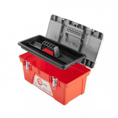 Будкрам купить Ящик для инструментов с металлическими замками, 18" 480x250x230 мм INTERTOOL BX-0518 Ящик для инструментов с металлическими замками, 18" 480x250x230 мм INTERTOOL BX-0518 4