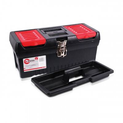 Будкрам купити Ящик для інструментів з металевими замками, 16 " 396X216X164 мм INTERTOOL BX-1016