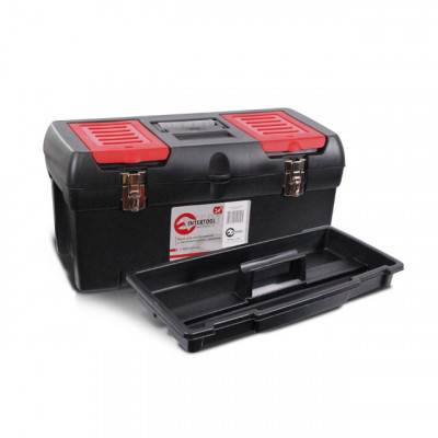 Будкрам купити Ящик для інструментів з металевими замками, 24 " 610X255X251 мм INTERTOOL BX-1024