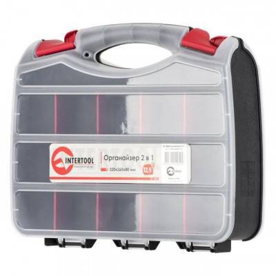 Будкрам купить Органайзер пластиковый, 12,5", 2 в 1, 320x260x80 мм INTERTOOL BX-4004 Органайзер пластиковый, 12,5", 2 в 1, 320x260x80 мм INTERTOOL BX-4004 3