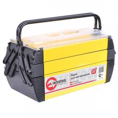 Будкрам купить Ящик для инструмента 20", 5 секций, 515x210x230 мм INTERTOOL BX-5020