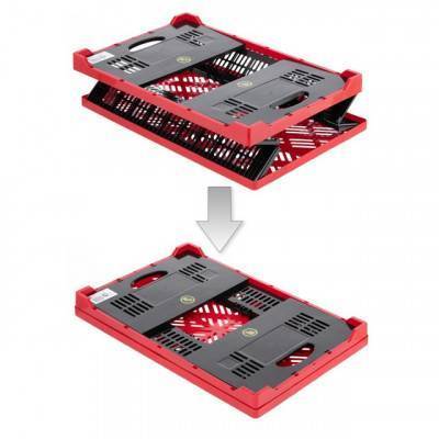 Будкрам купити Ящик складаний, пластиковий, завантаження 30 кг, 47 л., 600*400*260 мм, Матеріал 100% Первинний харчовий ПЕ INTERTOOL BX-6426 Ящик складаний, пластиковий, завантаження 30 кг, 47 л., 600*400*260 мм, Матеріал 100% Первинний харчовий ПЕ INTERTOOL BX-6426 3