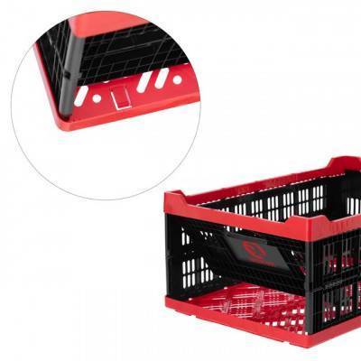 Будкрам купити Ящик складаний, пластиковий, завантаження 30 кг, 47 л., 600*400*260 мм, Матеріал 100% Первинний харчовий ПЕ INTERTOOL BX-6426 Ящик складаний, пластиковий, завантаження 30 кг, 47 л., 600*400*260 мм, Матеріал 100% Первинний харчовий ПЕ INTERTOOL BX-6426 4