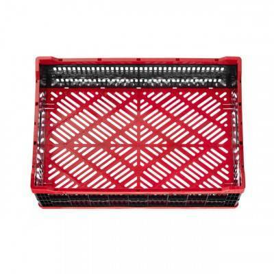 Будкрам купити Ящик складаний, пластиковий, завантаження 30 кг, 47 л., 600*400*260 мм, Матеріал 100% Первинний харчовий ПЕ INTERTOOL BX-6426 Ящик складаний, пластиковий, завантаження 30 кг, 47 л., 600*400*260 мм, Матеріал 100% Первинний харчовий ПЕ INTERTOOL BX-6426 7