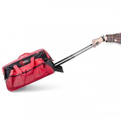 Будкрам купить Сумка-тележка для инструментов с телескопической ручкой 510 мм x 290 мм x 360 мм INTERTOOL BX-9007 Сумка-тележка для инструментов с телескопической ручкой 510 мм x 290 мм x 360 мм INTERTOOL BX-9007 3