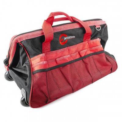 Будкрам купить Сумка-тележка для инструментов с телескопической ручкой 510 мм x 290 мм x 360 мм INTERTOOL BX-9007 Сумка-тележка для инструментов с телескопической ручкой 510 мм x 290 мм x 360 мм INTERTOOL BX-9007 2