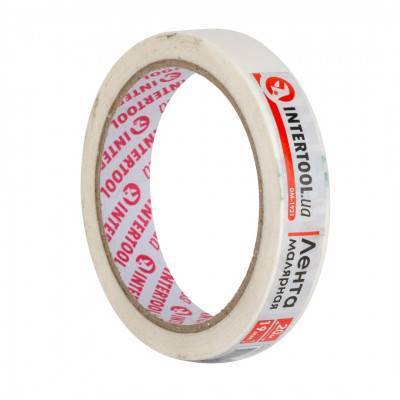 Будкрам купить Лента малярная 19мм, 20м, белая INTERTOOL DM-1921
