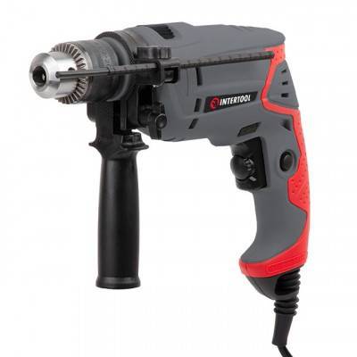 Будкрам купить Дрель ударная 550 Вт, 0-2800 об/мин, 1.5-13 мм, реверс, плавная регулировка INTERTOOL DT-0107 Дрель ударная 550 Вт, 0-2800 об/мин, 1.5-13 мм, реверс, плавная регулировка INTERTOOL DT-0107 2