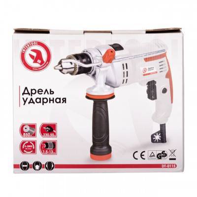 Будкрам купити Дриль ударний, 850Вт, 0-3000 об / хв, 1.5-13мм INTERTOOL DT-0115 Дриль ударний, 850Вт, 0-3000 об / хв, 1.5-13мм INTERTOOL DT-0115 4