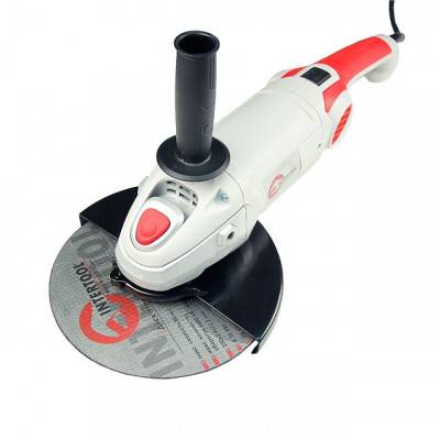 Будкрам купити Шліфмашина кутова 2000 Вт, 6500 об/хв, діаметр кола 230 мм, плавний пуск, поворотна рукоятка INTERTOOL DT-0290 Шліфмашина кутова 2000 Вт, 6500 об/хв, діаметр кола 230 мм, плавний пуск, поворотна рукоятка INTERTOOL DT-0290 2