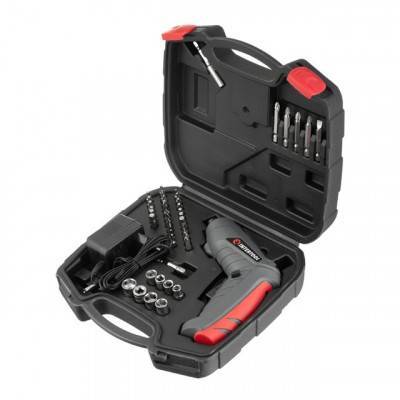 Будкрам купити Викрутка акумуляторна 3.6 В в кейсі INTERTOOL DT-0302 Викрутка акумуляторна 3.6 В в кейсі INTERTOOL DT-0302 7