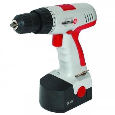 Будкрам купити Шуруповерт акумуляторний 14.4 в, 1 акумулятор, 1.2 Ач, швидкозатискний патрон 0-10мм. INTERTOOL DT-03100 Шуруповерт акумуляторний 14.4 в, 1 акумулятор, 1.2 Ач, швидкозатискний патрон 0-10мм. INTERTOOL DT-03100 3
