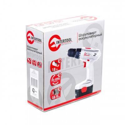 Будкрам купить Дрель-шуруповерт аккумуляторная NiCd 18В, 1 аккумулятор, 1.2Ач, 0-10мм, 16Нм INTERTOOL DT-0312 Дрель-шуруповерт аккумуляторная NiCd 18В, 1 аккумулятор, 1.2Ач, 0-10мм, 16Нм INTERTOOL DT-0312 11