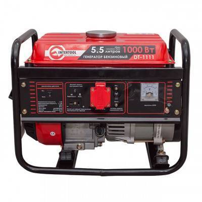Будкрам купить Генератор бензиновый INTERTOOL DT-1111, 1,2 кВт/1 кВт, ручной пуск  Генератор бензиновый INTERTOOL DT-1111, 1,2 кВт/1 кВт, ручной пуск  3