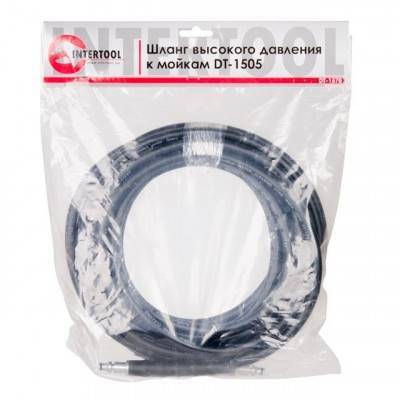 Будкрам купити Шланг високого тиску до мийок DT-1505, макс. 180 бар, 8м INTERTOOL DT-1578