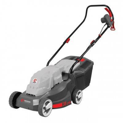 Будкрам купить Газонокосилка электрическая 1300Вт, 230В, 3500об/мин, ширина захвата 380мм, высота среза 20/40/60мм, контейнер 35 литров INTERTOOL DT-2262