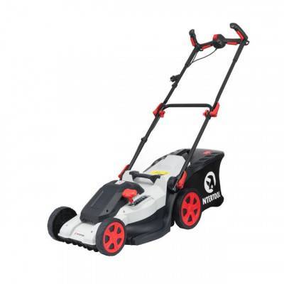 Будкрам купить Газонокосилка электрическая 1800Вт, 230В, 3200об/мин, ширина захвата 400мм, высота среза 25-75мм, контейнер 40 литров INTERTOOL DT-2265