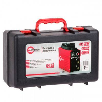 Будкрам купить Сварочный инвертор 230 В, 30-250 А, 9,6 кВт INTERTOOL DT-4125 Сварочный инвертор 230 В, 30-250 А, 9,6 кВт INTERTOOL DT-4125 10