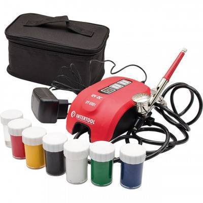 Будкрам купити Аерограф електричний 12 Вт, 230 в, 10-15 л / хв, 0-2 бар INTERTOOL DT-5001 Аерограф електричний 12 Вт, 230 в, 10-15 л / хв, 0-2 бар INTERTOOL DT-5001 6