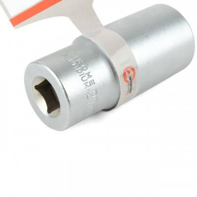 Будкрам купити Голівка шестигранна подовжена 1/2", 27мм*78мм, Хром-Ванадиум INTERTOOL ET-0127 Голівка шестигранна подовжена 1/2", 27мм*78мм, Хром-Ванадиум INTERTOOL ET-0127 3