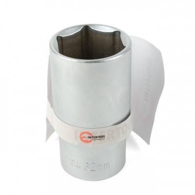 Будкрам купить Головка шестигранная удлиненная 1/2", 32мм*78мм, Хром-Ванадиум INTERTOOL ET-0132 Головка шестигранная удлиненная 1/2", 32мм*78мм, Хром-Ванадиум INTERTOOL ET-0132 2