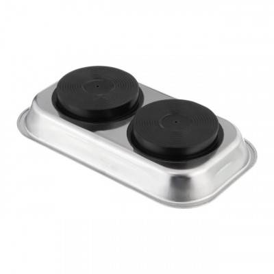 Будкрам купить Тарелка магнитная двойная 136×237×28 мм INTERTOOL ET-1053 Тарелка магнитная двойная 136×237×28 мм INTERTOOL ET-1053 2