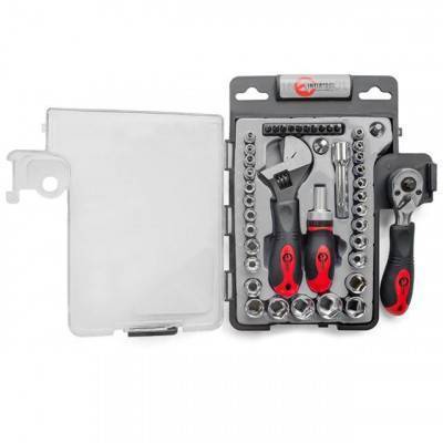 Будкрам купить Набор инструмента 43 ед., 3/8" & 1/4", Cr-V INTERTOOL ET-6003