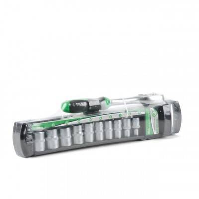 Будкрам купить Набор головок 10 шт 1/4" c трещеткой INTERTOOL ET-6008 Набор головок 10 шт 1/4" c трещеткой INTERTOOL ET-6008 2