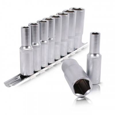 Будкрам купить Набор удлиненных головок на планке 10-22, 1/2", 8 ед. INTERTOOL ET-6009