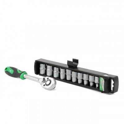 Будкрам купить Набор головок 10шт. 1/2"-8,10,12,13,14,15,16,17,18,19 мм c трещоткой INTERTOOL ET-6013